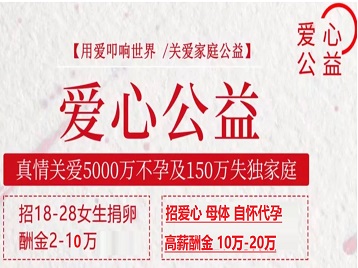 龙泉捐卵助孕生子 爱心志愿者招募
